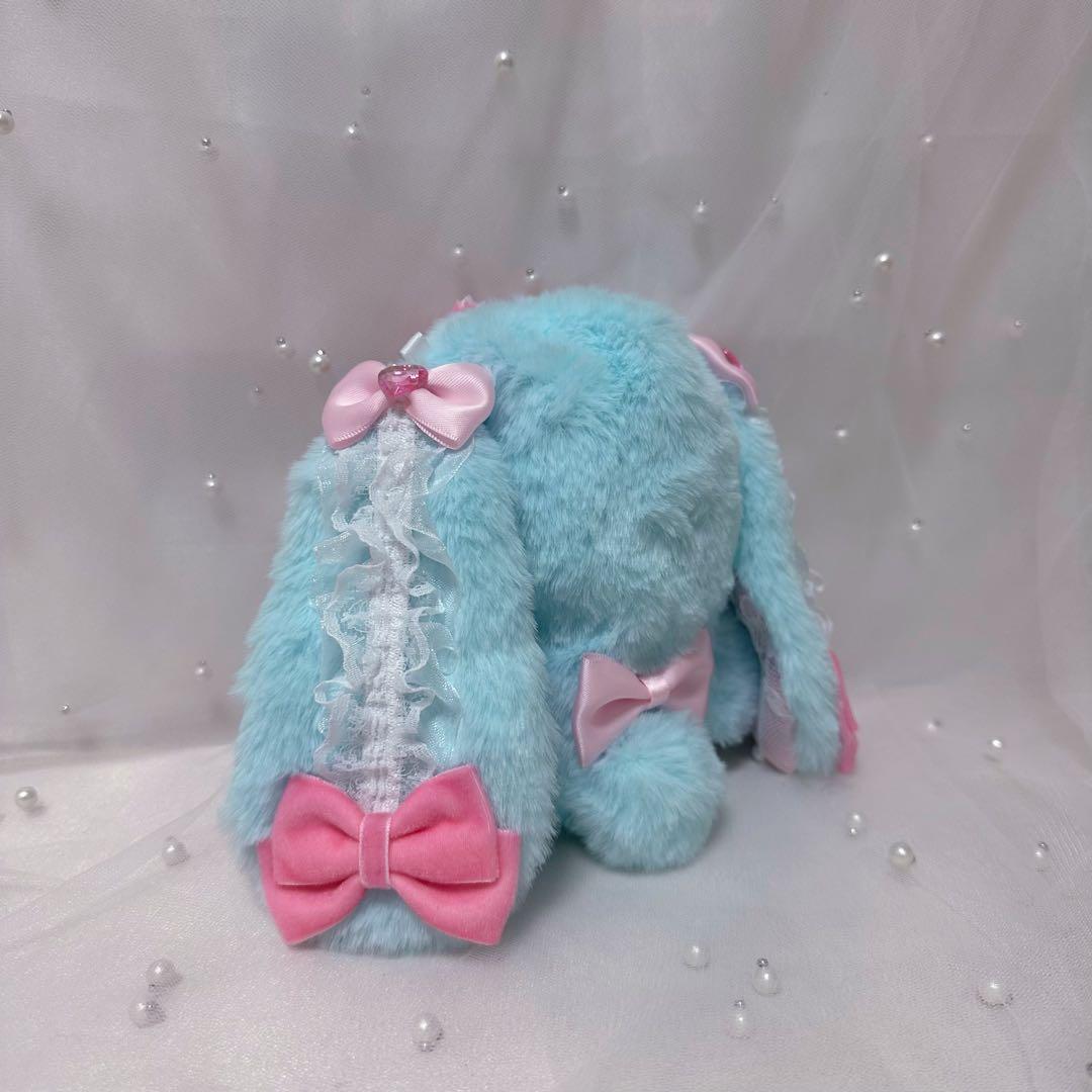 ぬい服 10~12cm おすわり うさぎ ピンク ブルー