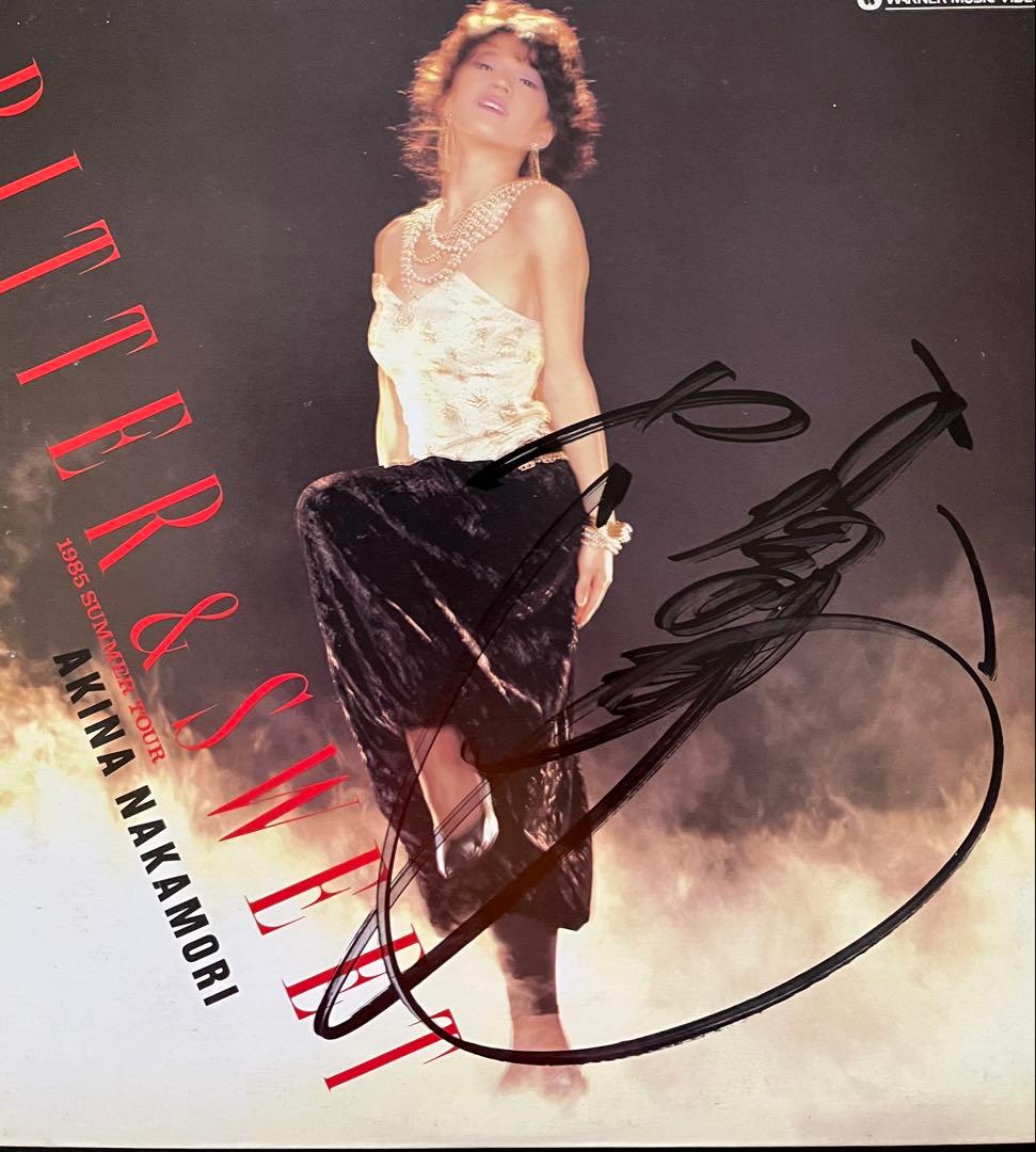 貴重 直筆サイン付 中森明菜 レーザーディスク BITTER&SWEET 1枚