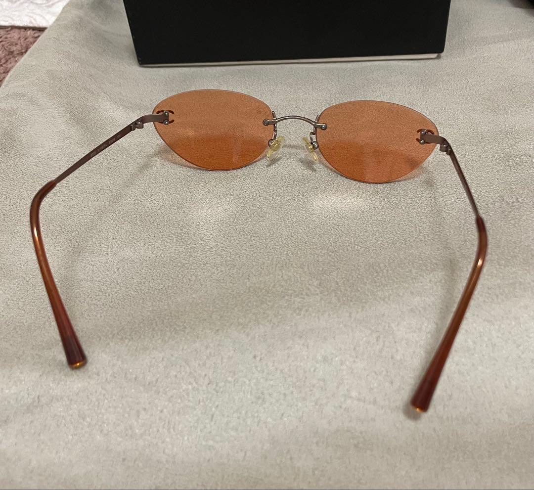 CHANEL サングラス ココマーク 4003 オレンジ リムレス　ヴィンテージ