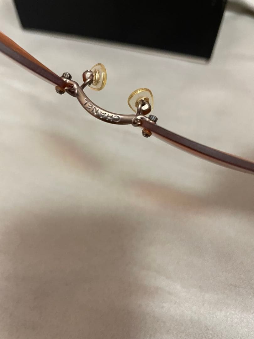 CHANEL サングラス ココマーク 4003 オレンジ リムレス　ヴィンテージ