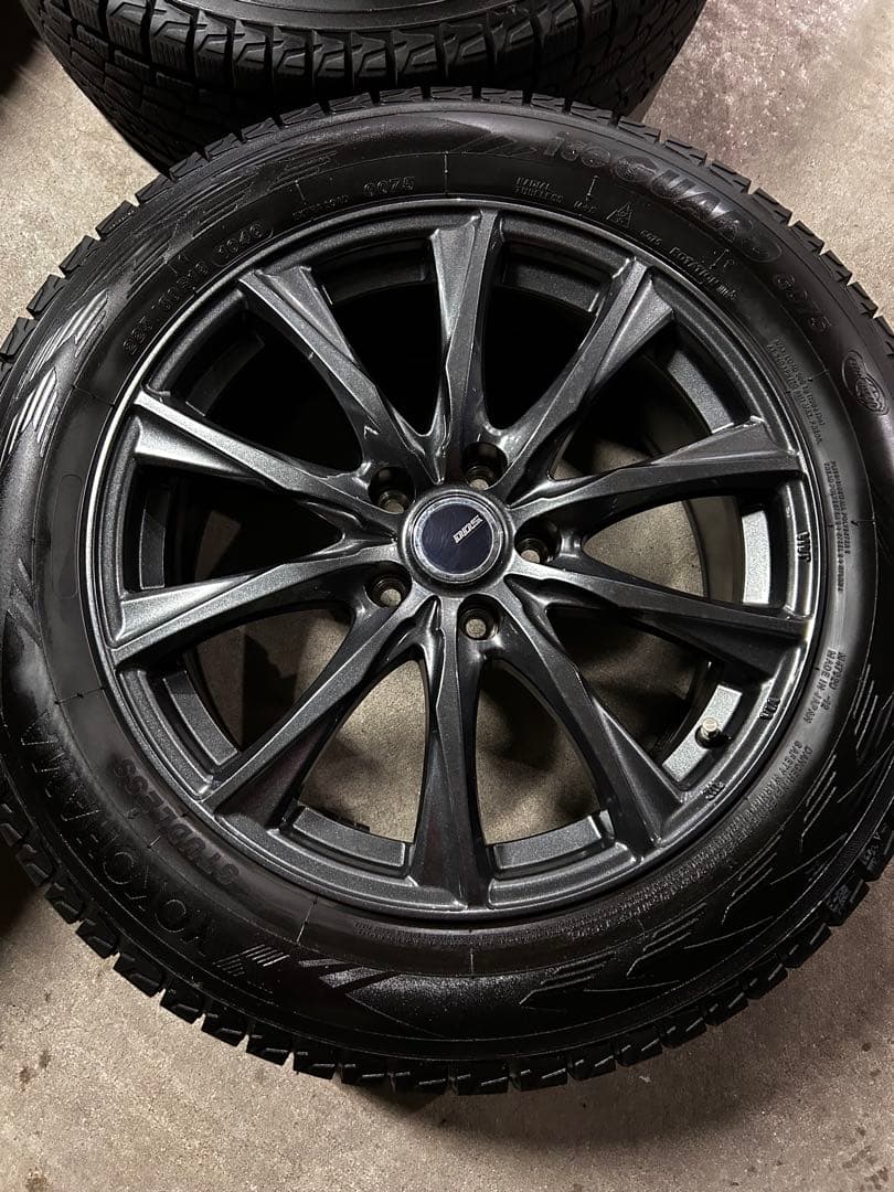 5*す様 送料込　極上　2023年製　スタッドレス　バリ溝 225/60R18