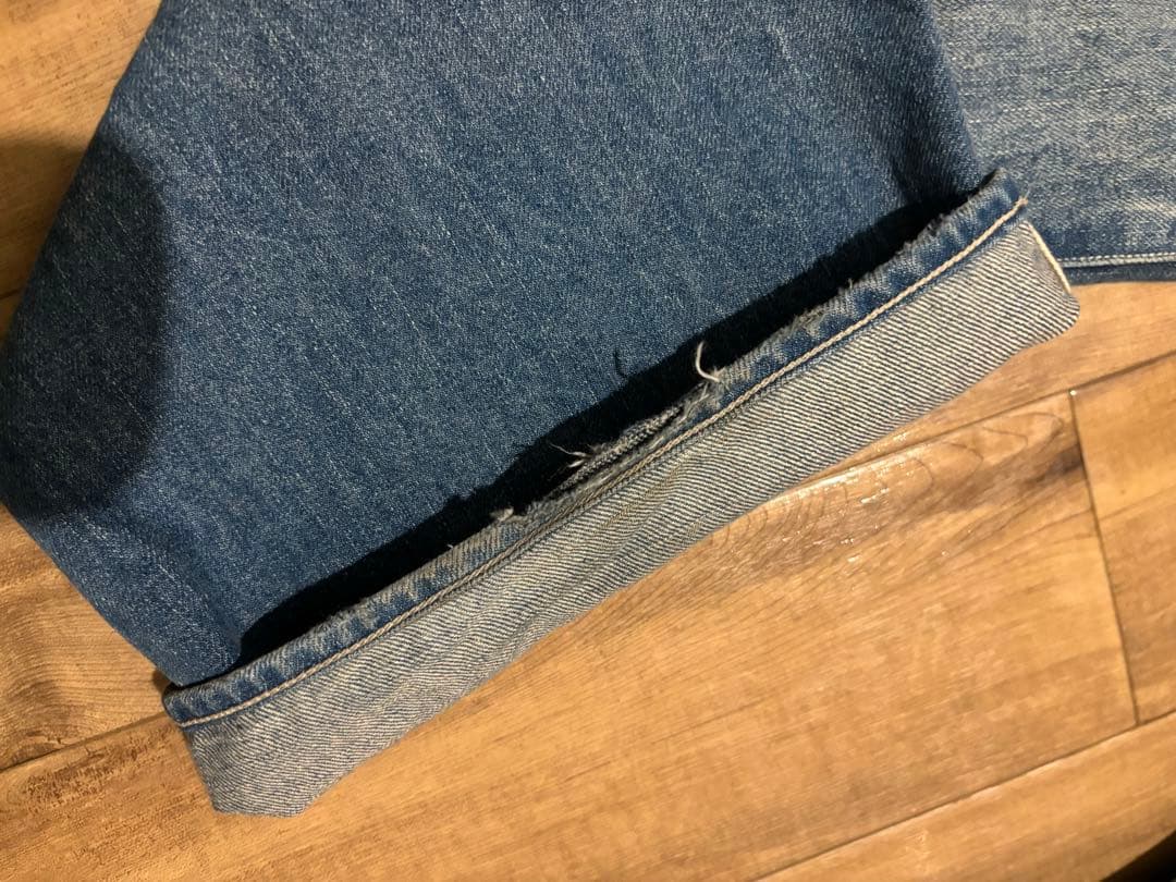 パンツ AURALEE SELVEDGE FADED HEAVY DENIM PANTS