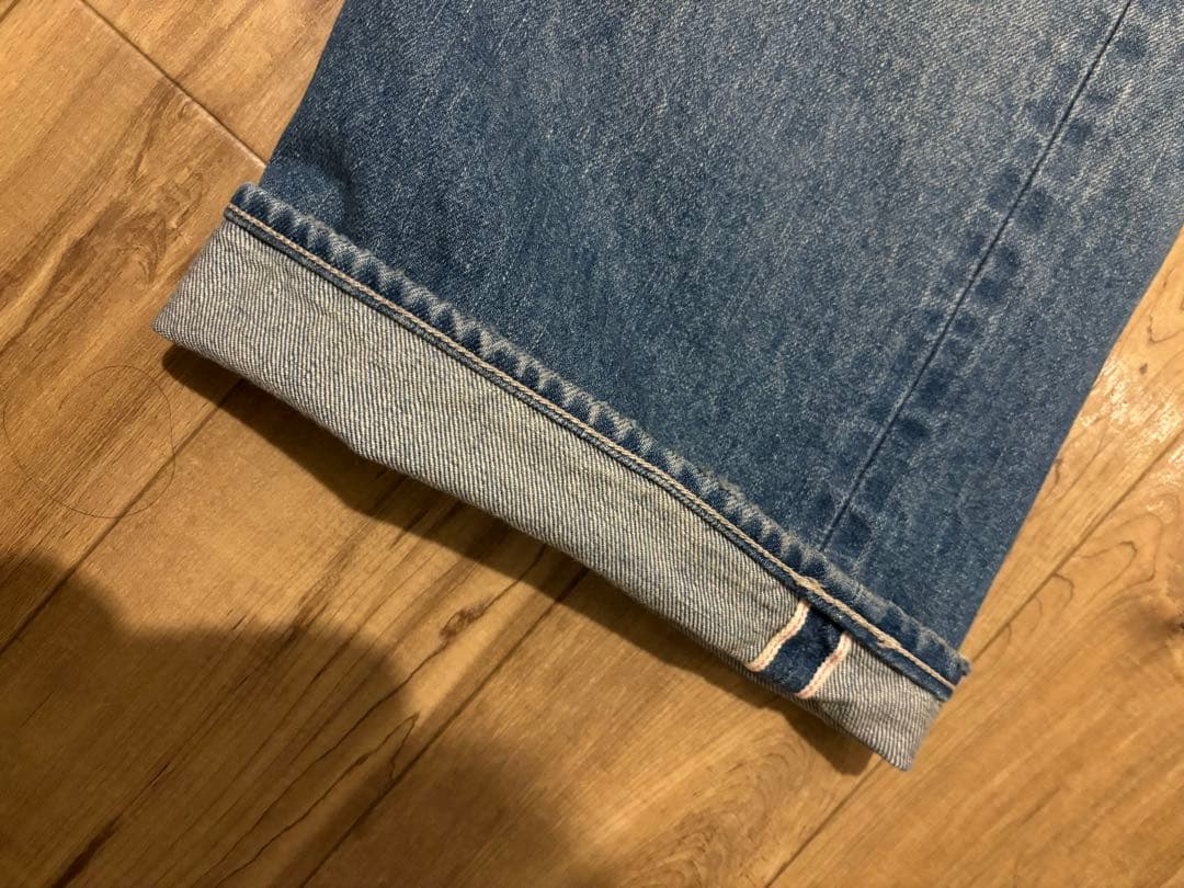パンツ AURALEE SELVEDGE FADED HEAVY DENIM PANTS