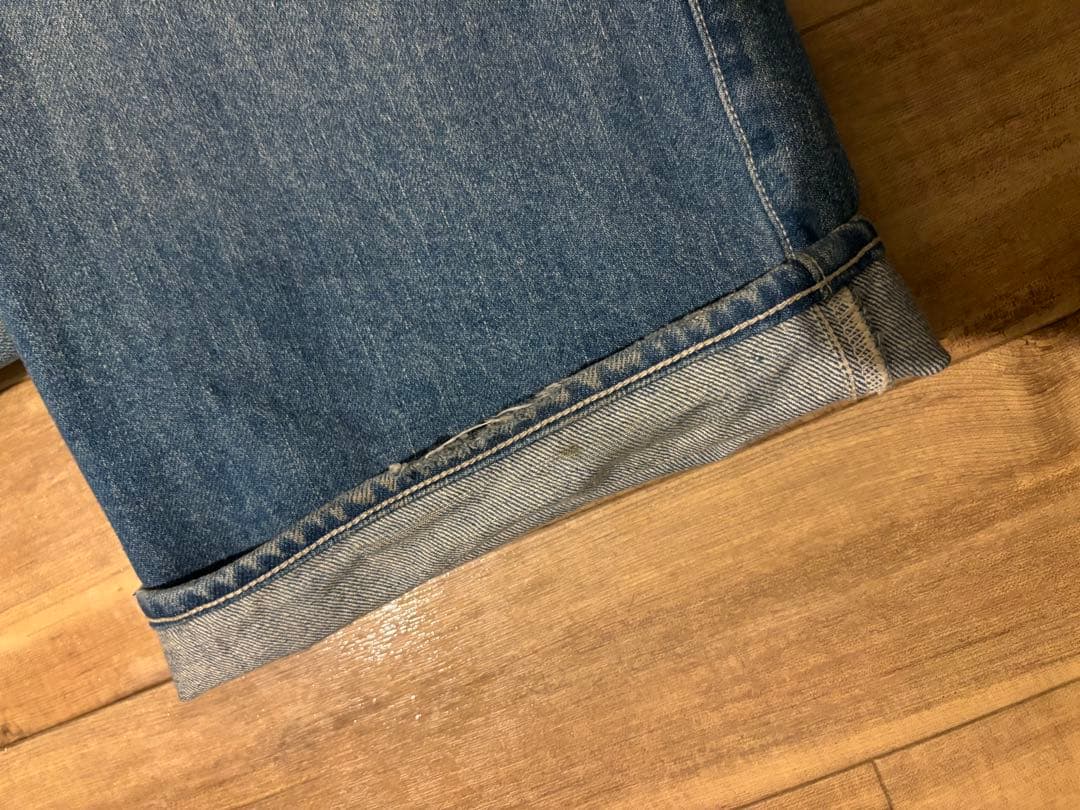 パンツ AURALEE SELVEDGE FADED HEAVY DENIM PANTS