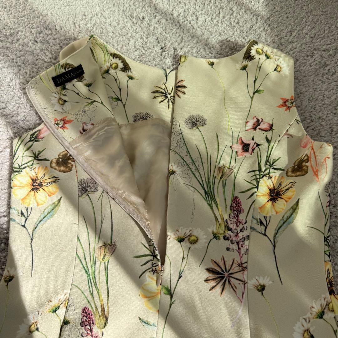 DAMA collection ダーマコレクション　花柄ノースリーブワンピース