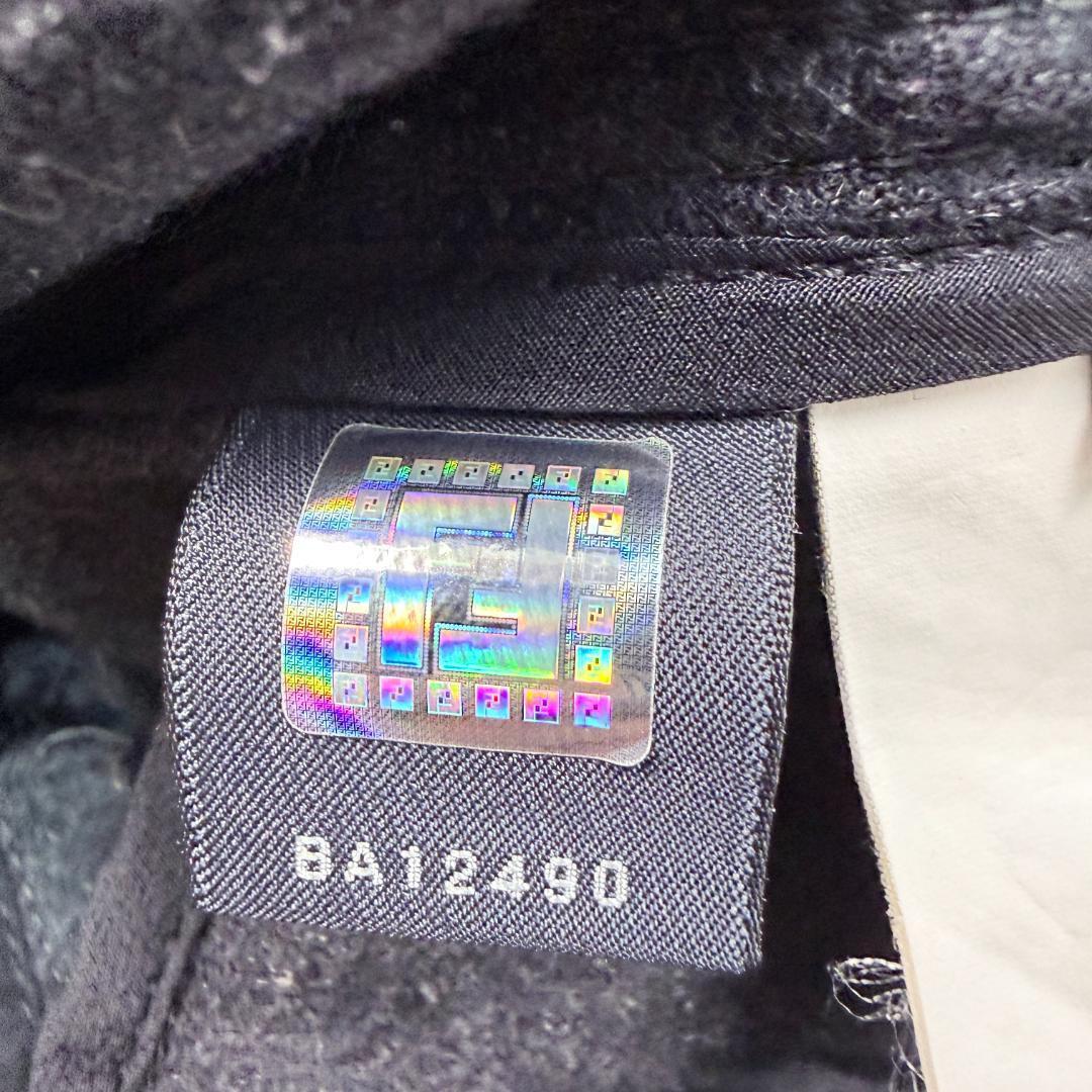 現行 FENDI フェンディ ベルテッドコート ロゴベルト フード