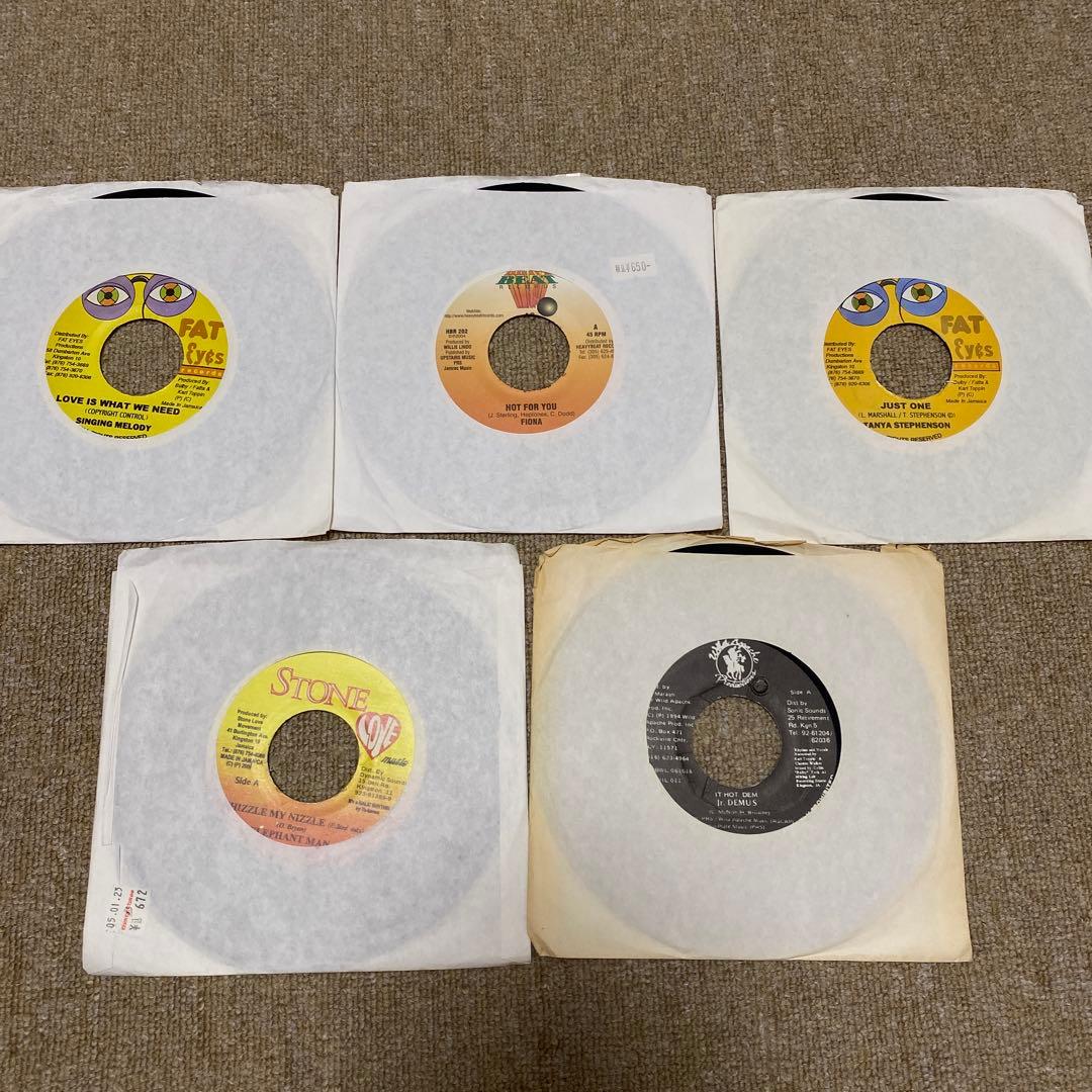 【送料込】reggae 7inch 50枚まとめ売り Jamaica盤レコード