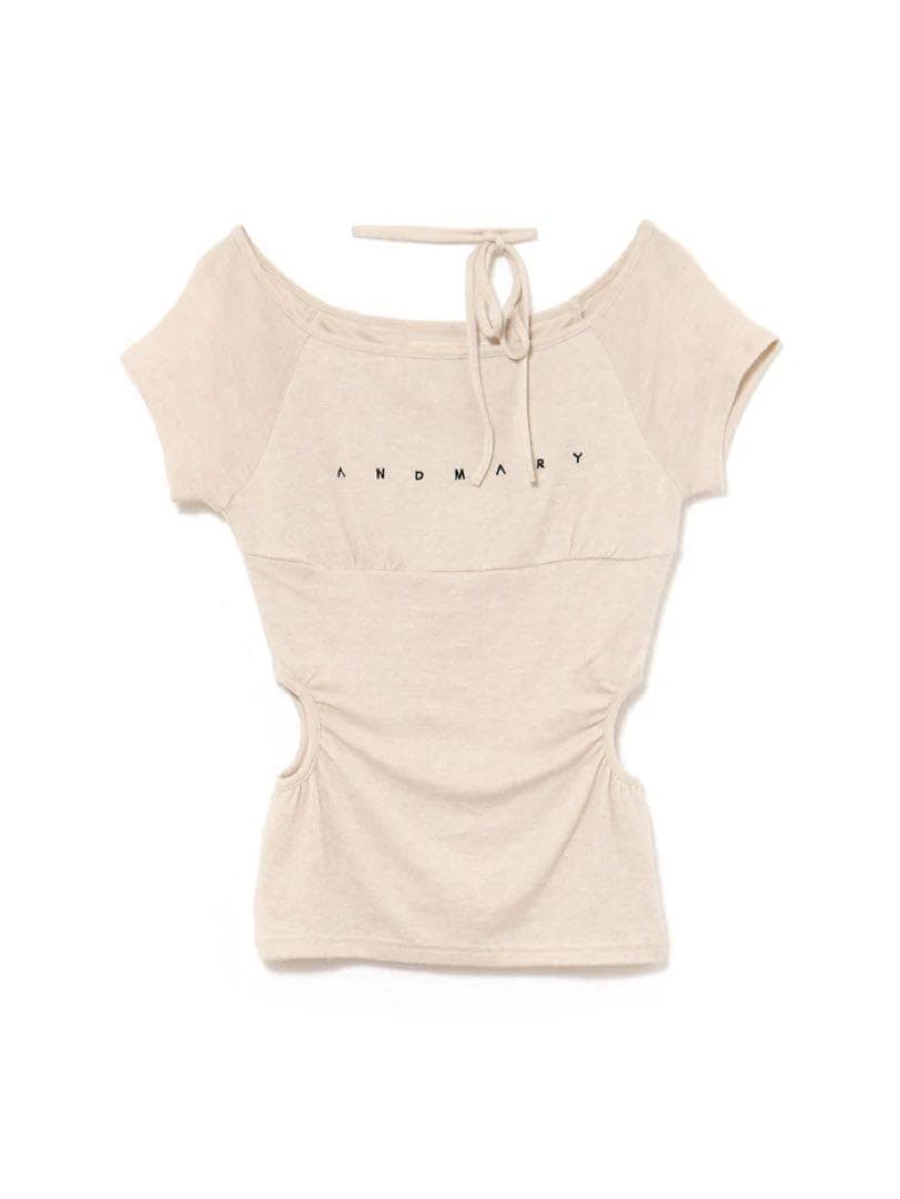 Mary logo ribbon tops andmary アンドマリー