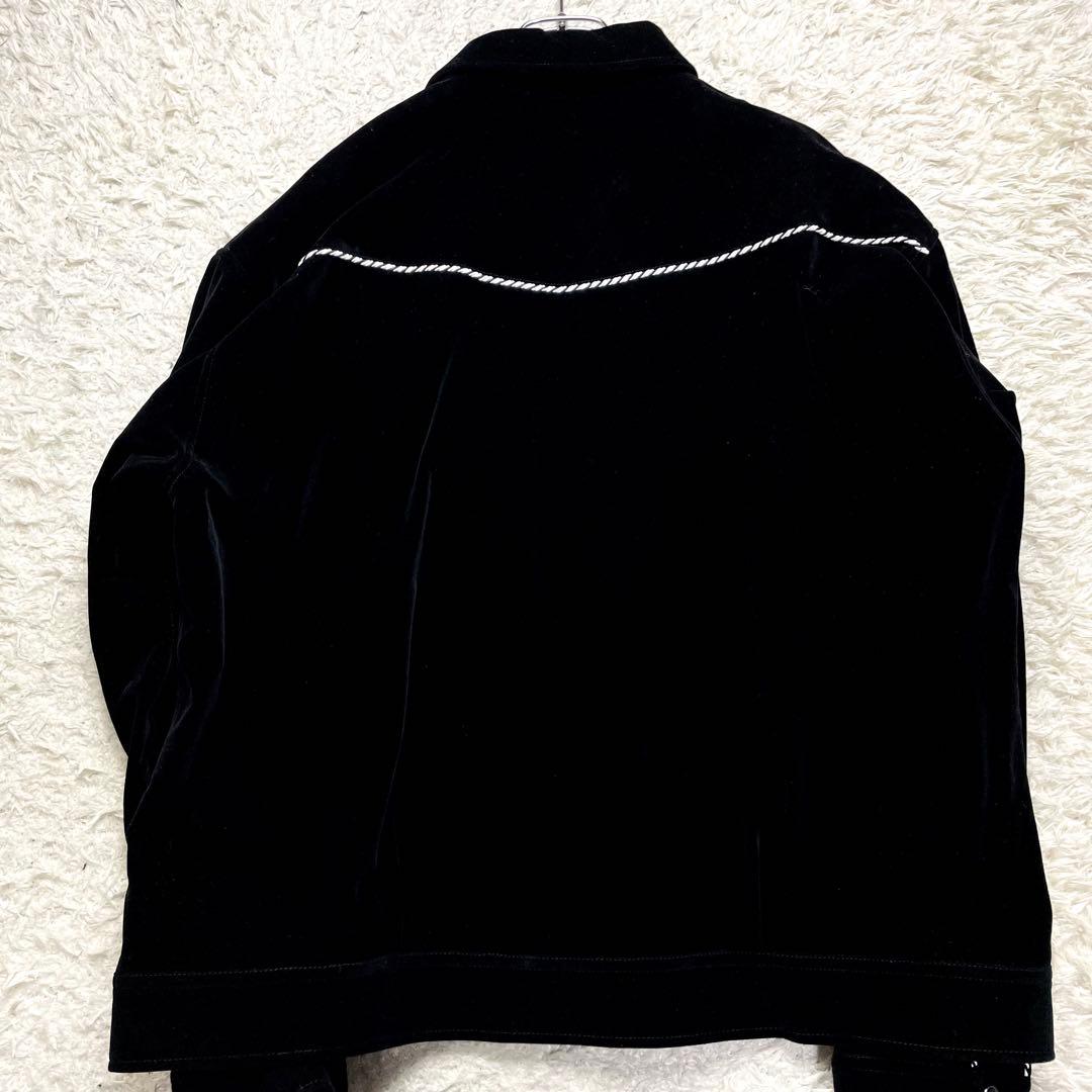 ◆未使用級/2XL/完売品◆ショット ウエスタンジャケット ベロア ステッチ
