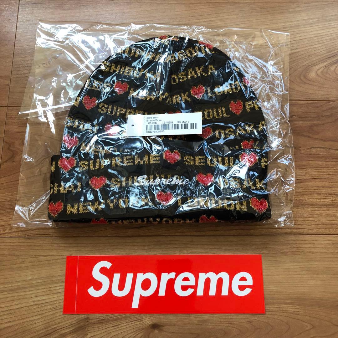 新品タグ付き　supremeビーニー　黒