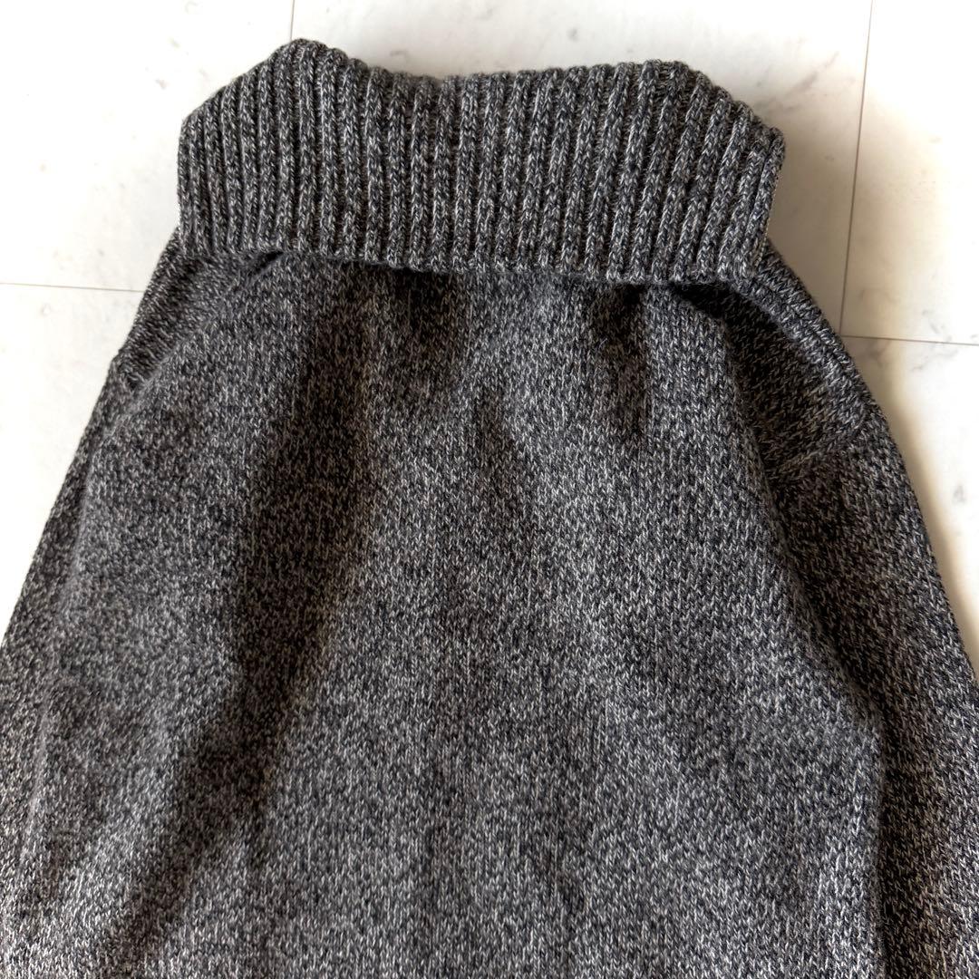 美品 ギャルリーヴィー ウールニットジャケット ミックスグレー