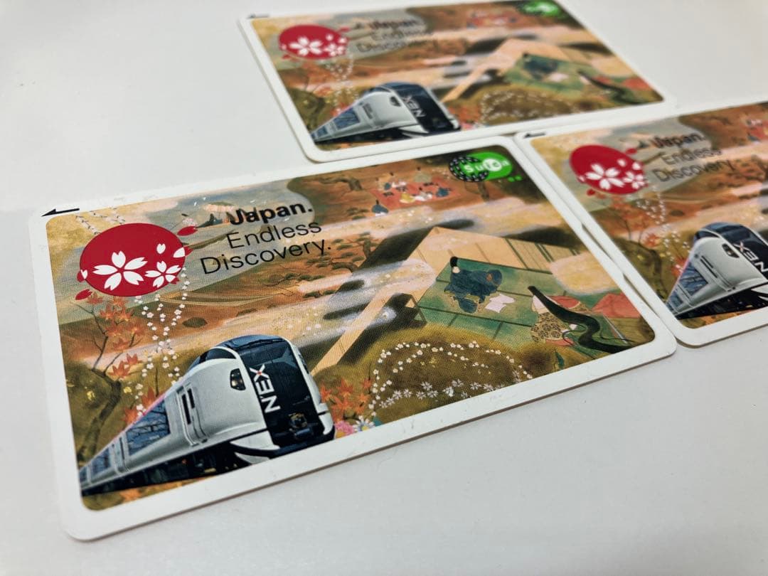 限定販売　記念　Suica 浮世絵　成田エクスプレス　3枚