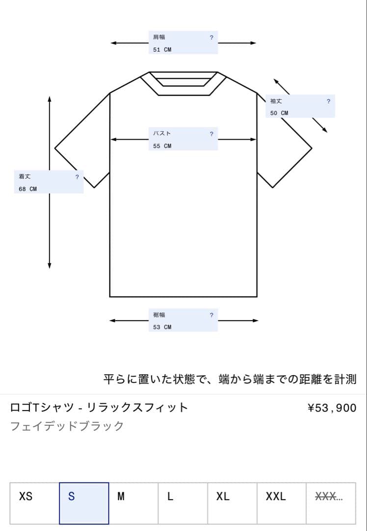Acne studios ロゴTシャツ リラックスフィット S