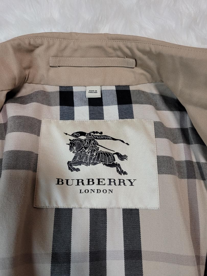 断*中様 【新品】BURBERRY バーバリー　ベージュ トレンチコート チェッ