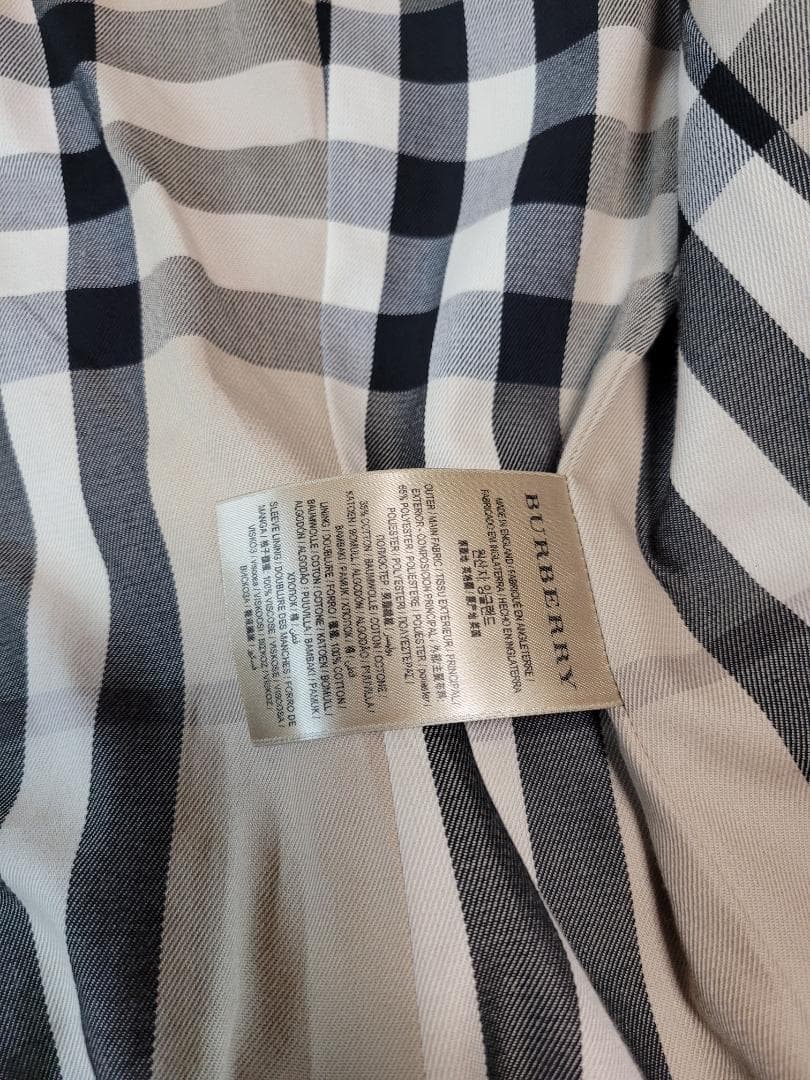 断*中様 【新品】BURBERRY バーバリー　ベージュ トレンチコート チェッ
