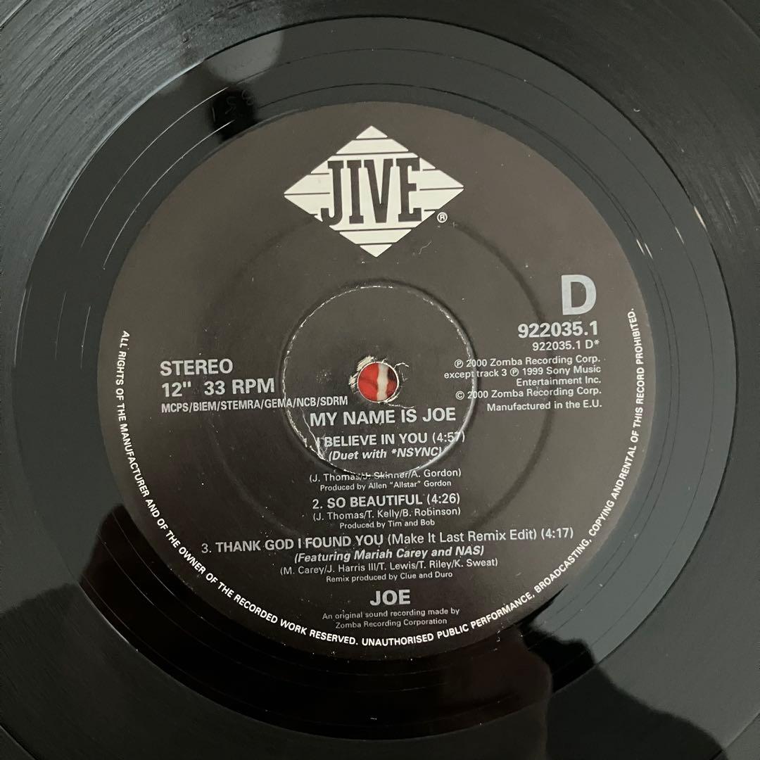 Joe – My Name Is Joe アナログレコード LP