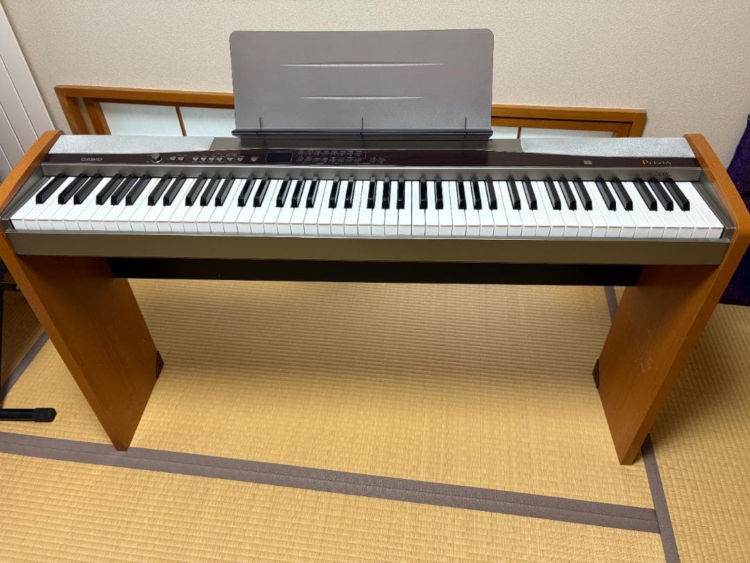 光ナビゲーション CASIO Privia PX-500Lスタンド付+教本7冊