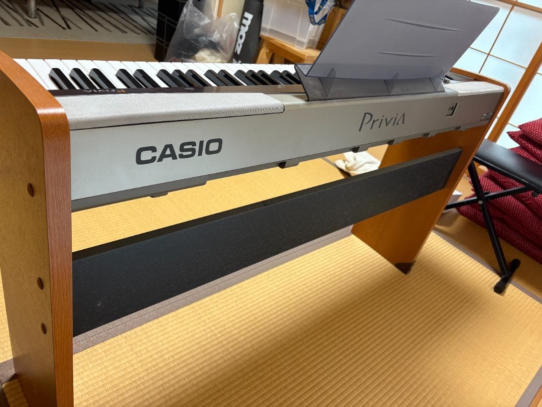 光ナビゲーション CASIO Privia PX-500Lスタンド付+教本7冊