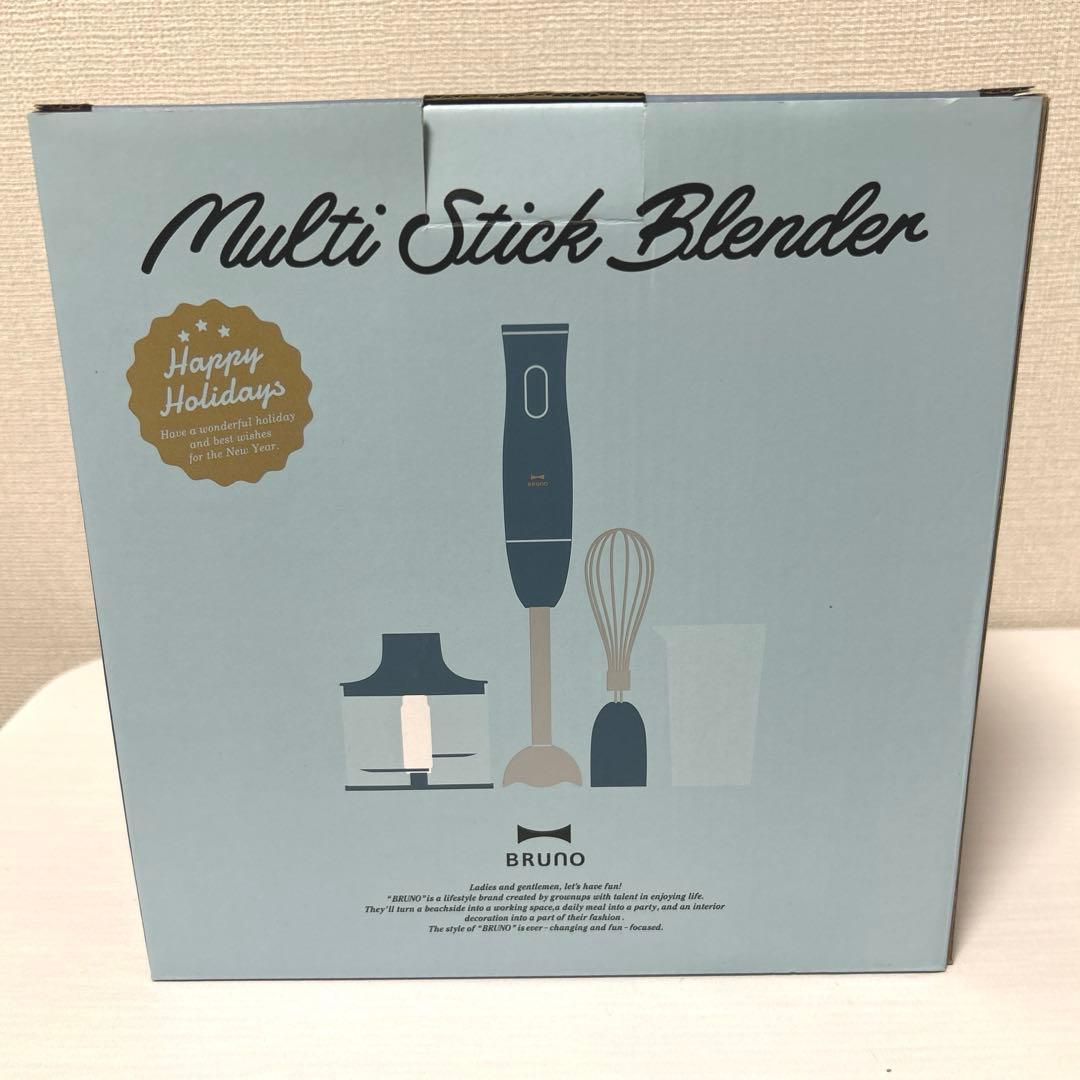 ★新品未使用BRUNO マルチスティックブレンダー ナイトブルー