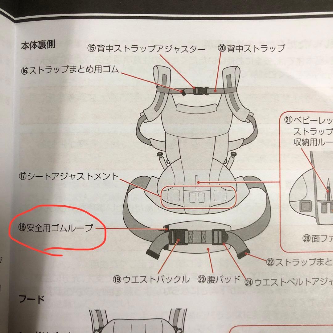 エールべべ　キャリアスリー　抱っこ紐　ライトベージュ 新生児　ヒップシート　付き