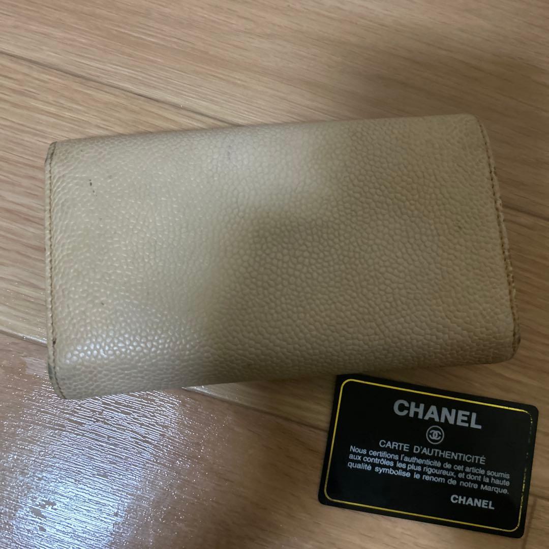 も*ゃ様 CHANEL 長財布 ベージュ CCロゴ