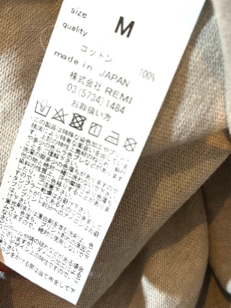 新品タグ付　REMI RELIEF 24年　テンジクラグランロンT アパルトモン