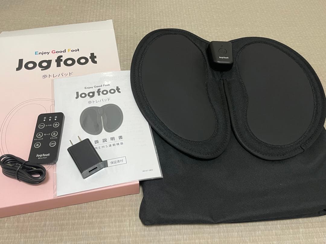 千葉真子監修 脚用EMS Jogfoot 歩トレパット　新品　ブラック