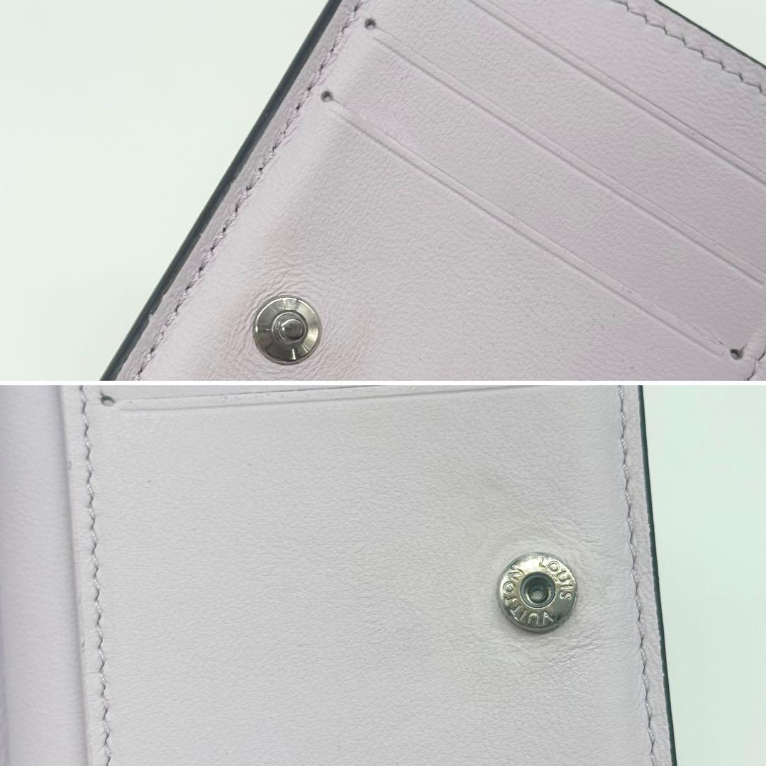 極美品 日本限定✨ルイヴィトン マヒナ クレア 二つ折り財布 ブロンラベンダー