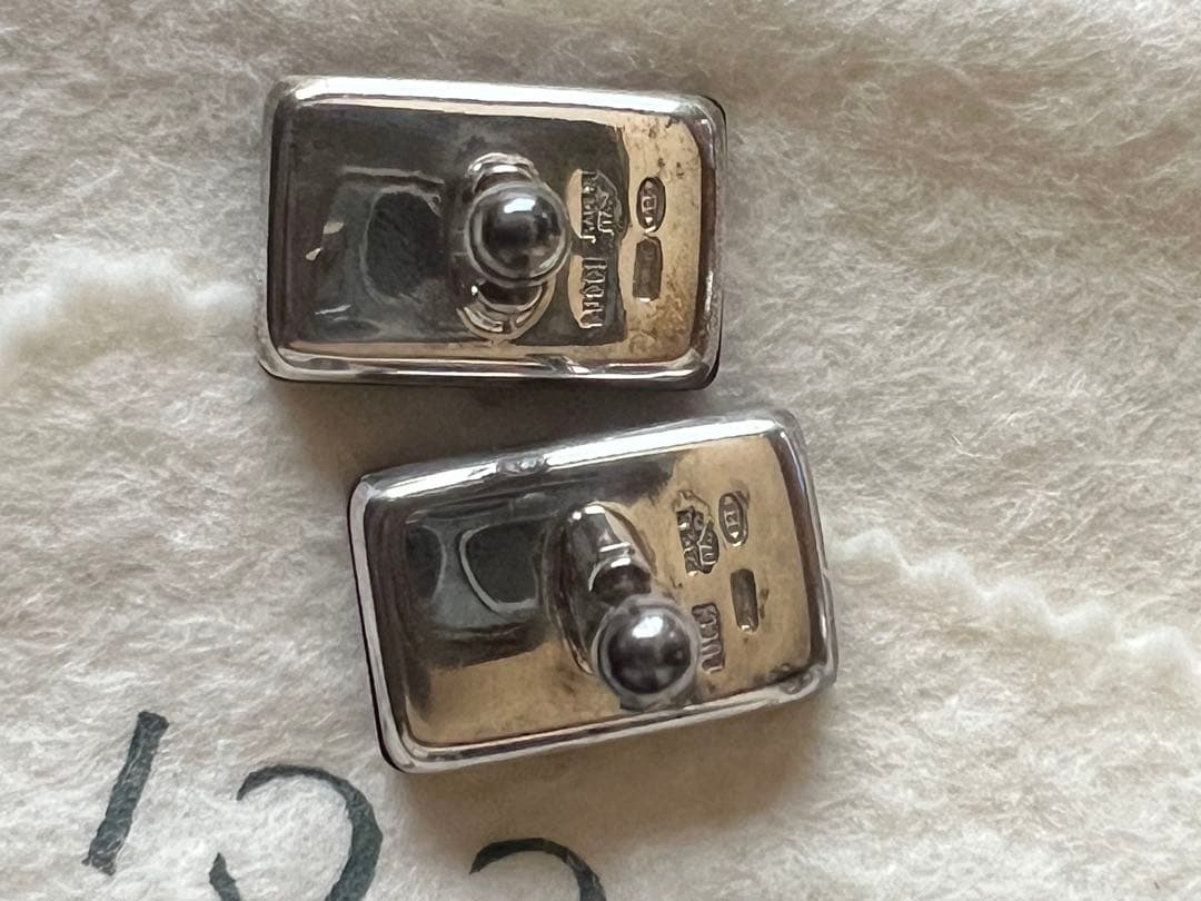 GUCCI silver925×WOOD カフスボタン