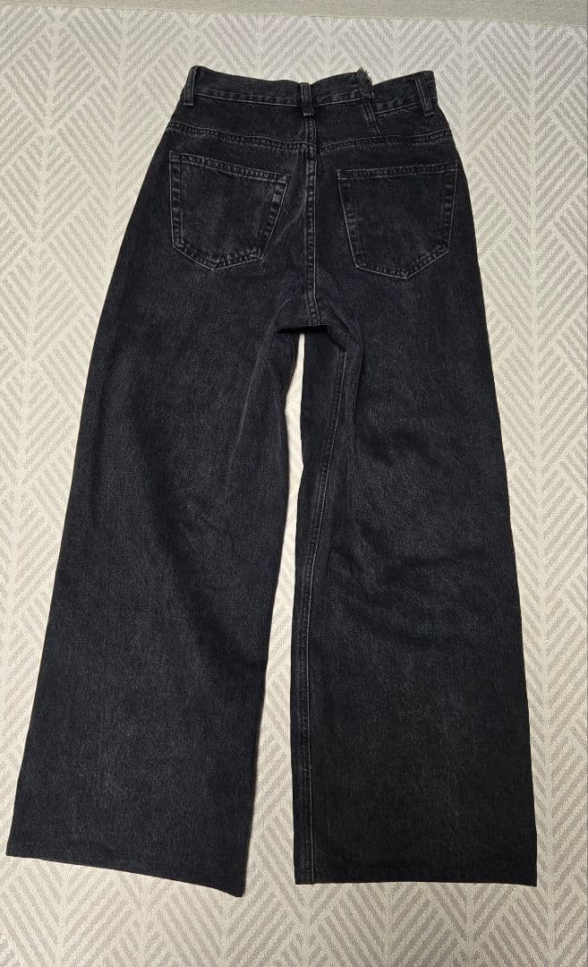 てんてん MOUSSY CROSS WAIST WIDE STRAIGHT