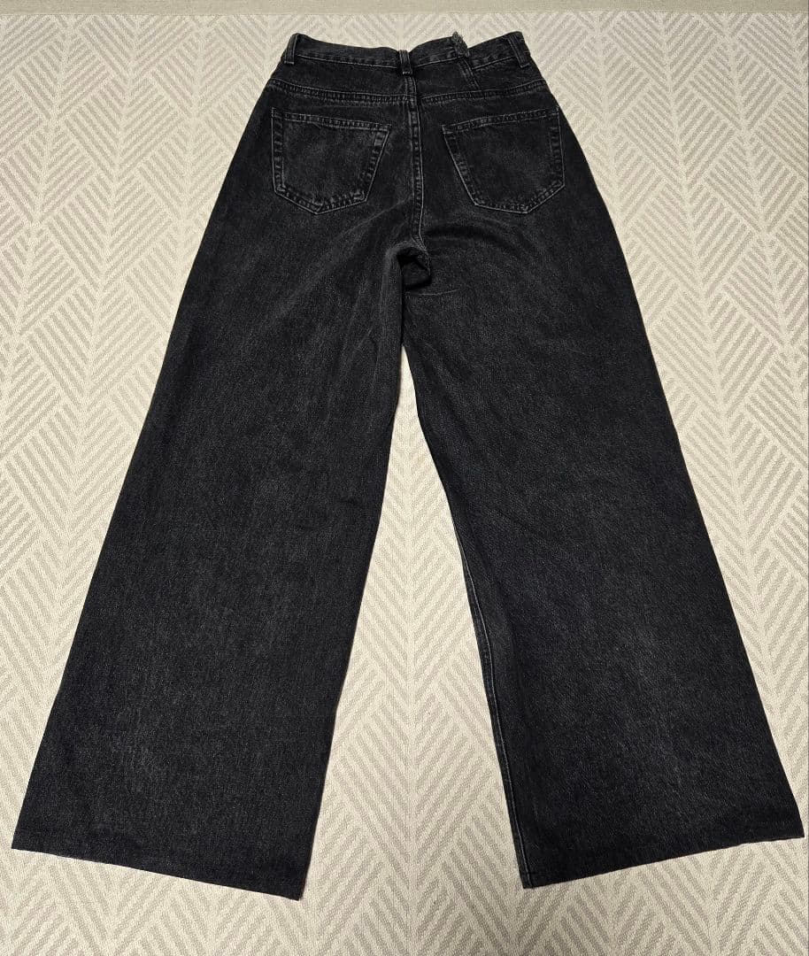 てんてん MOUSSY CROSS WAIST WIDE STRAIGHT