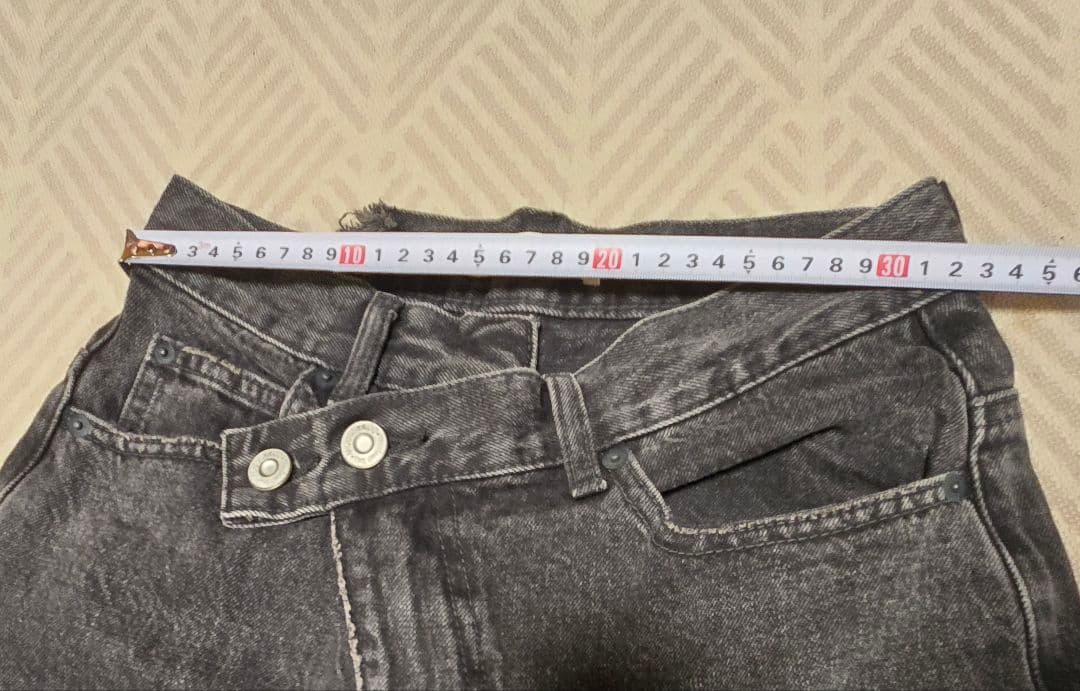 てんてん MOUSSY CROSS WAIST WIDE STRAIGHT