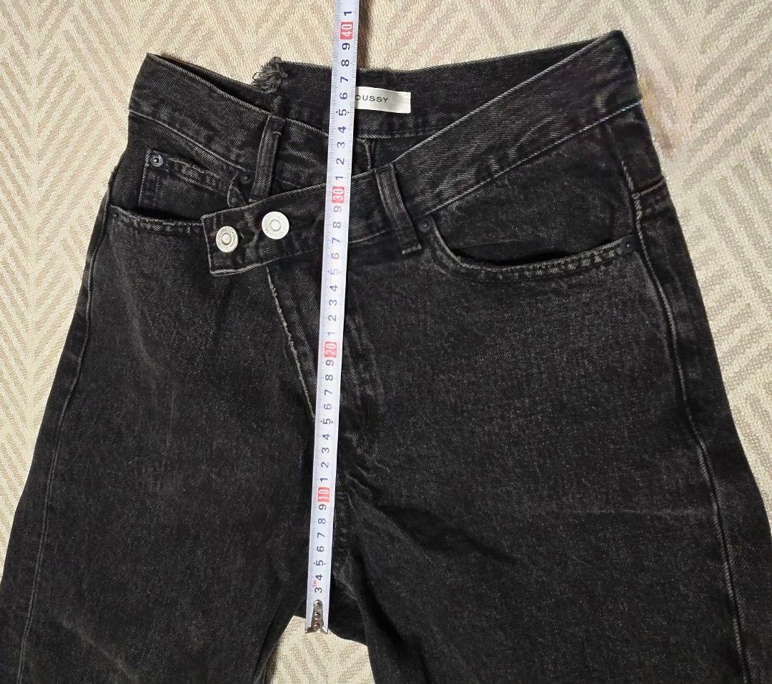 てんてん MOUSSY CROSS WAIST WIDE STRAIGHT