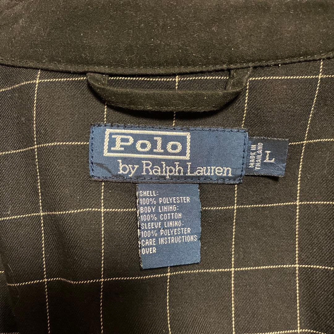 90s ラルフローレン スイングトップ ブラック L