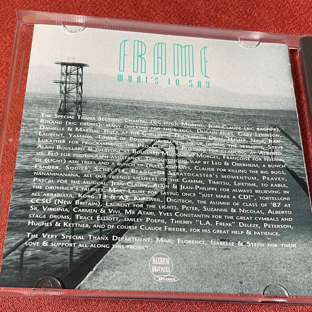 FRAME/WHAT'S TO SAY メロハーAOR