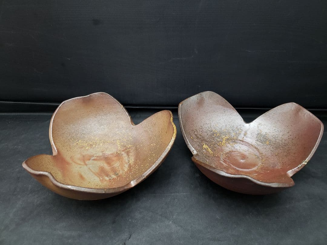 備前焼　割山椒　向付　小鉢　作家物　5客