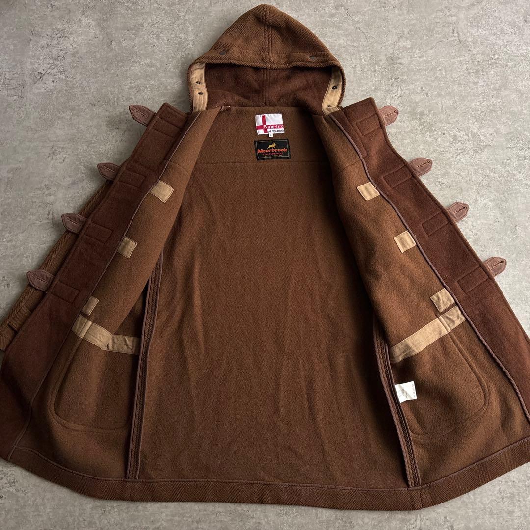 英国製■Raw-tex ムーアブルック ヘリンボーン ウール ダッフルコート