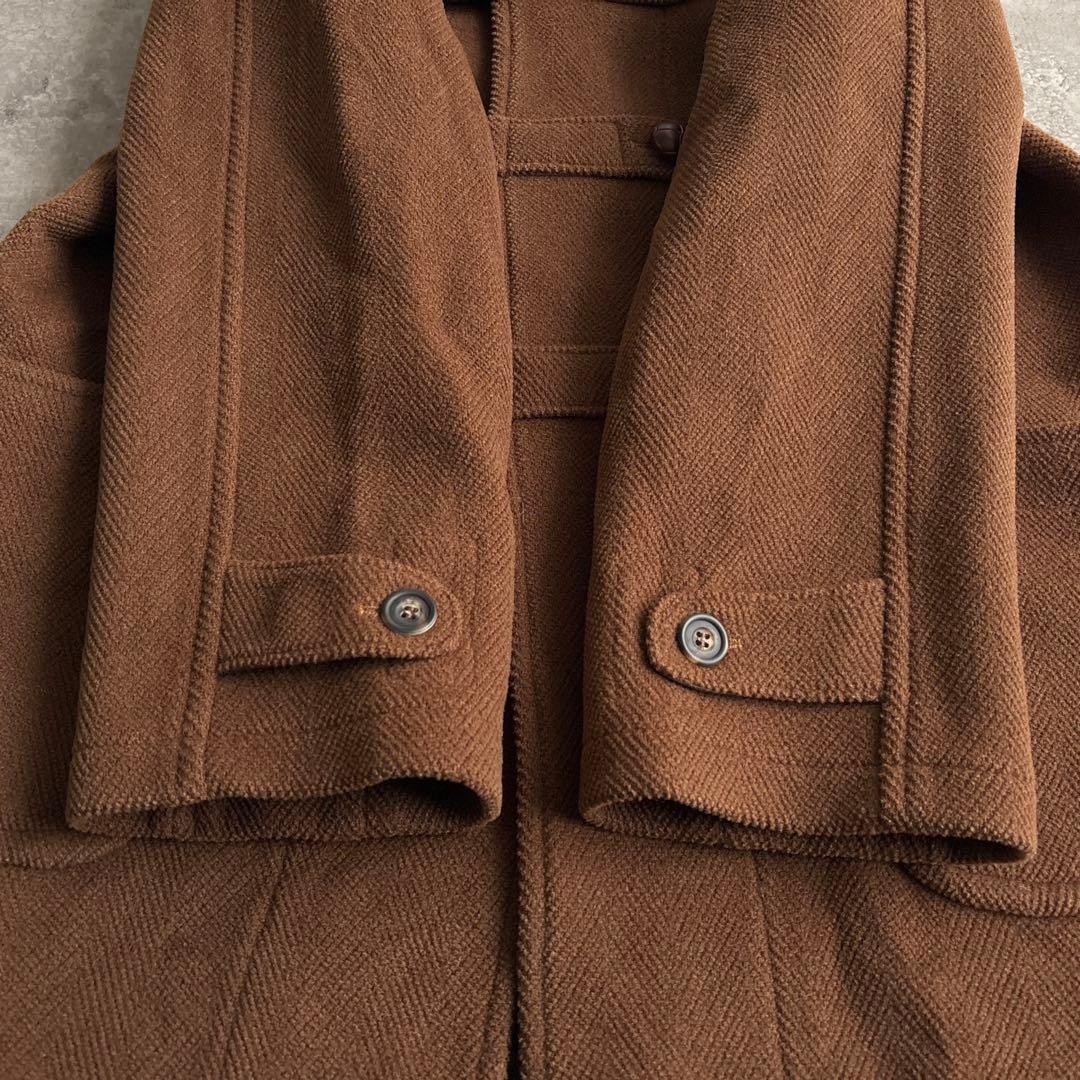 英国製■Raw-tex ムーアブルック ヘリンボーン ウール ダッフルコート