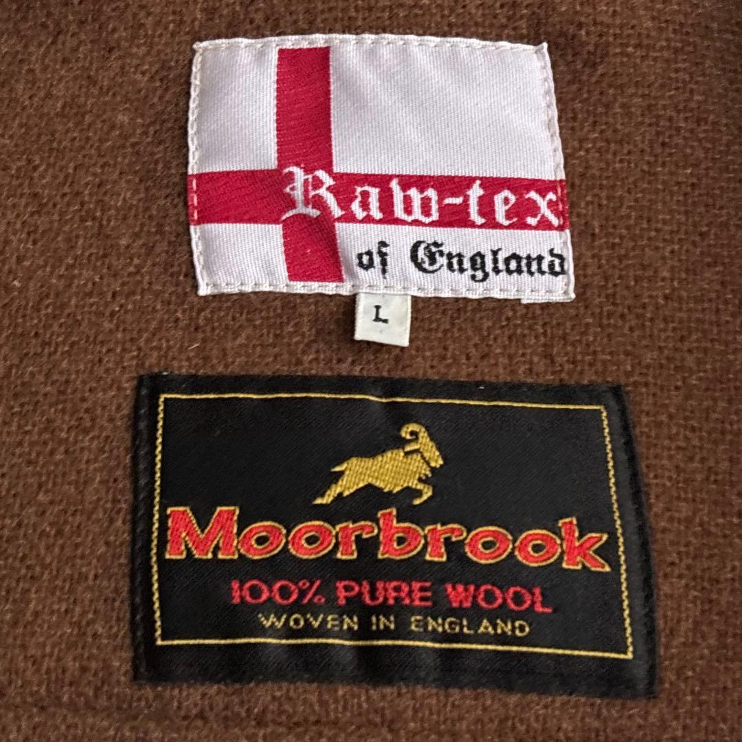 英国製■Raw-tex ムーアブルック ヘリンボーン ウール ダッフルコート