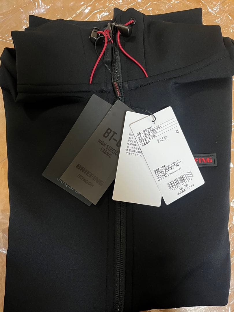 BRIEFING MENS 3D LOGO PARKA メンズ 春夏 黒　M