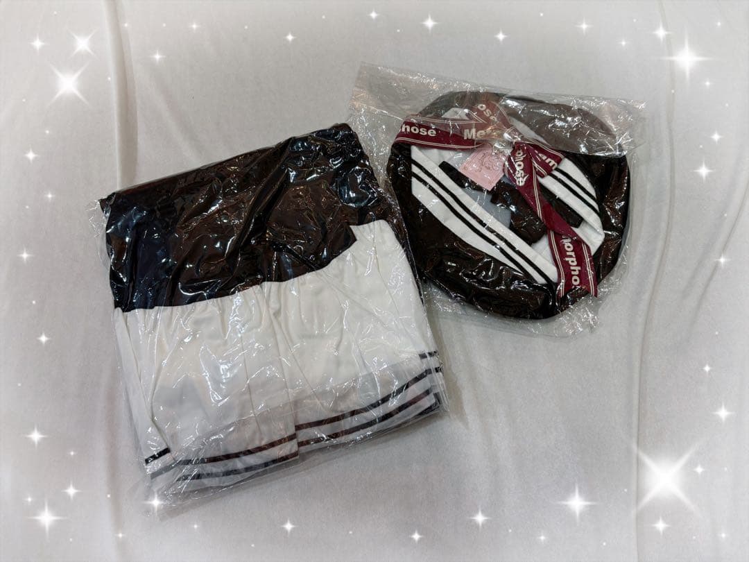 メタモ♡ペチコート付きセーラーOP＆ロゴリボンセーラーベレー帽セット
