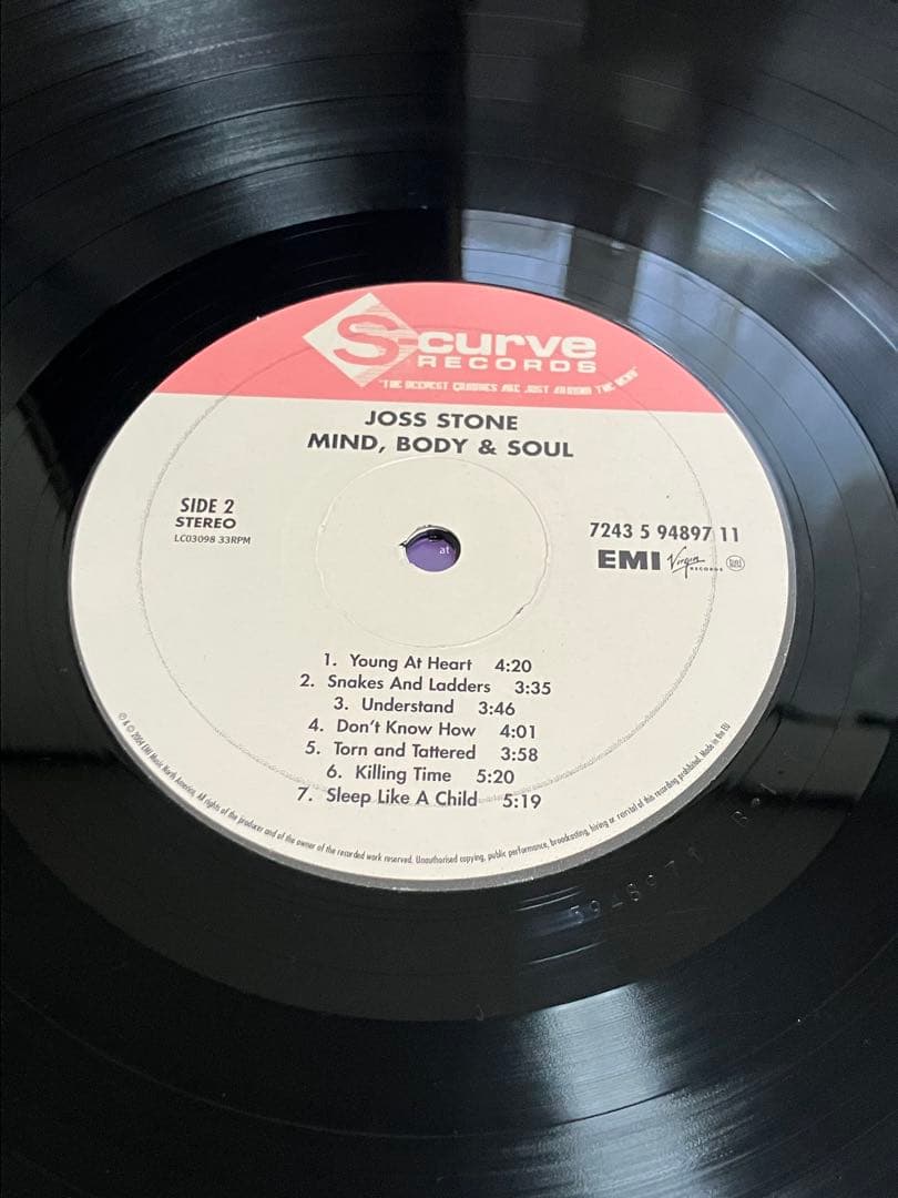 レア盤　JOSS STONE/mind body & soul(LP)