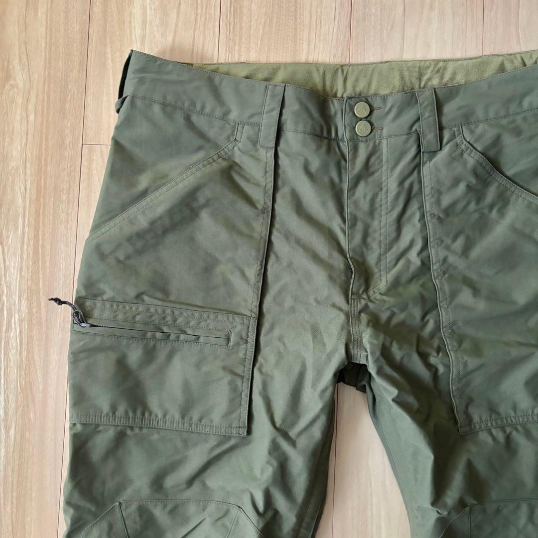 【BURTON】スノーボードパンツ カーキ XLサイズ