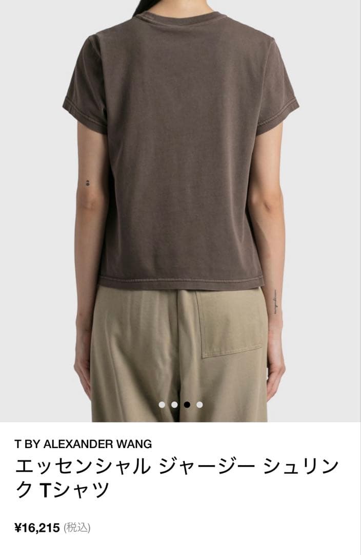 最終値下げ T BY ALEXANDER WANG シュリンク Tシャツ