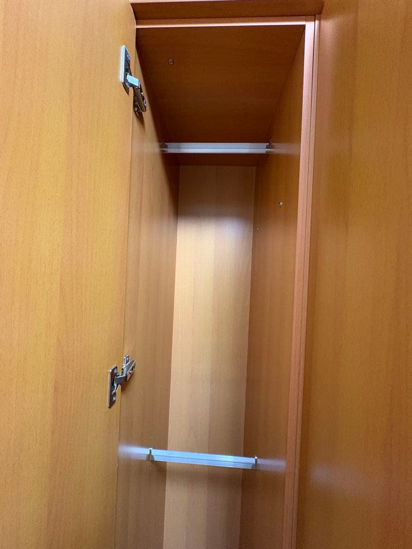 洋服タンス ワードローブ 木製】 ナチュラルウッド クローゼット 大容量