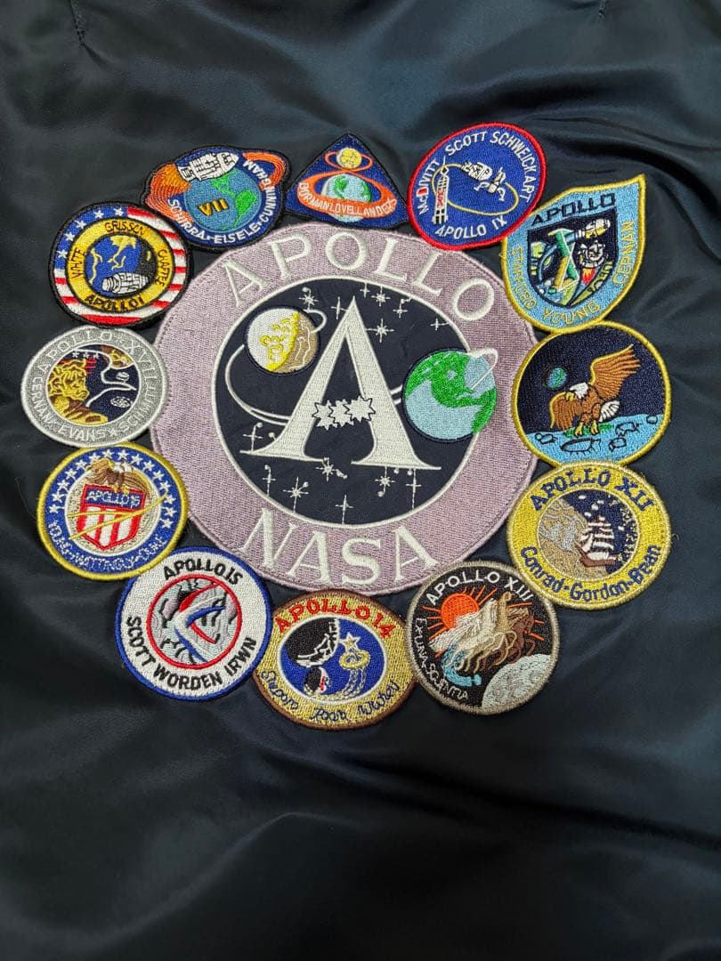 Alpha Industries MA- 1 NASA APOLLO ネイビー