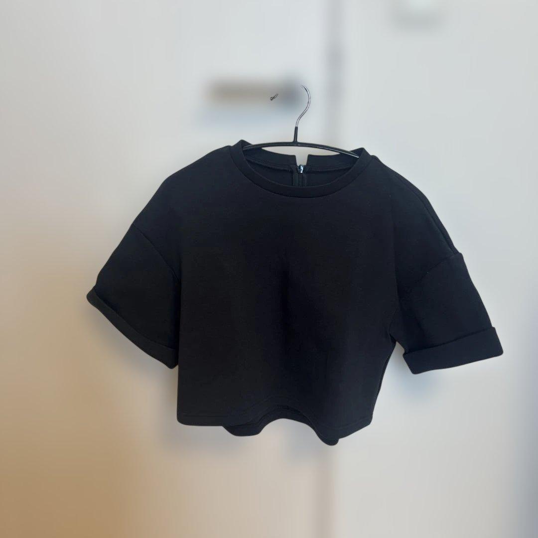 【美品】maison Dolce. フォルムTシャツ 黒
