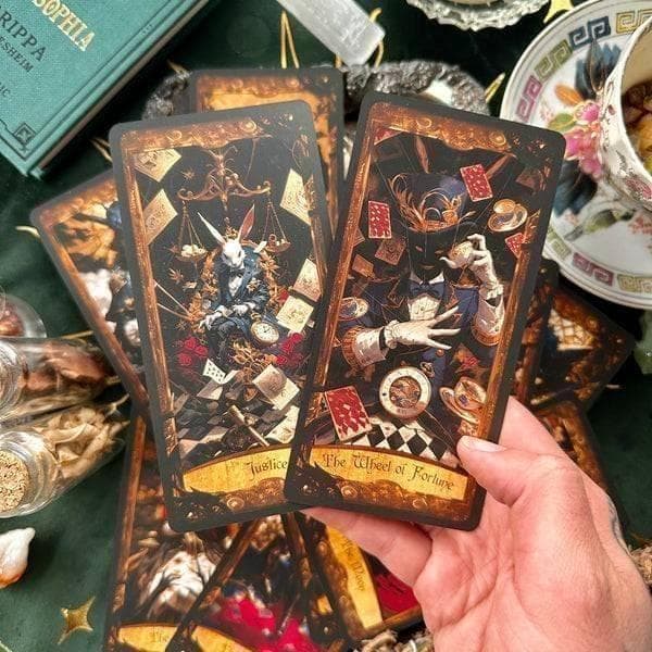 【訳あり特価】正規品タロットカード✨超美麗✨希少品 ダークなアリスの世界のデッキ