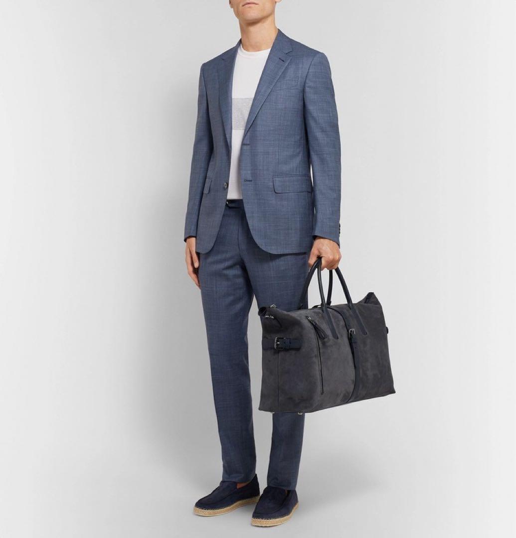 TOD'S （トッズ）バックル付き テクスチャードレザー メンズ バッグ　レア品