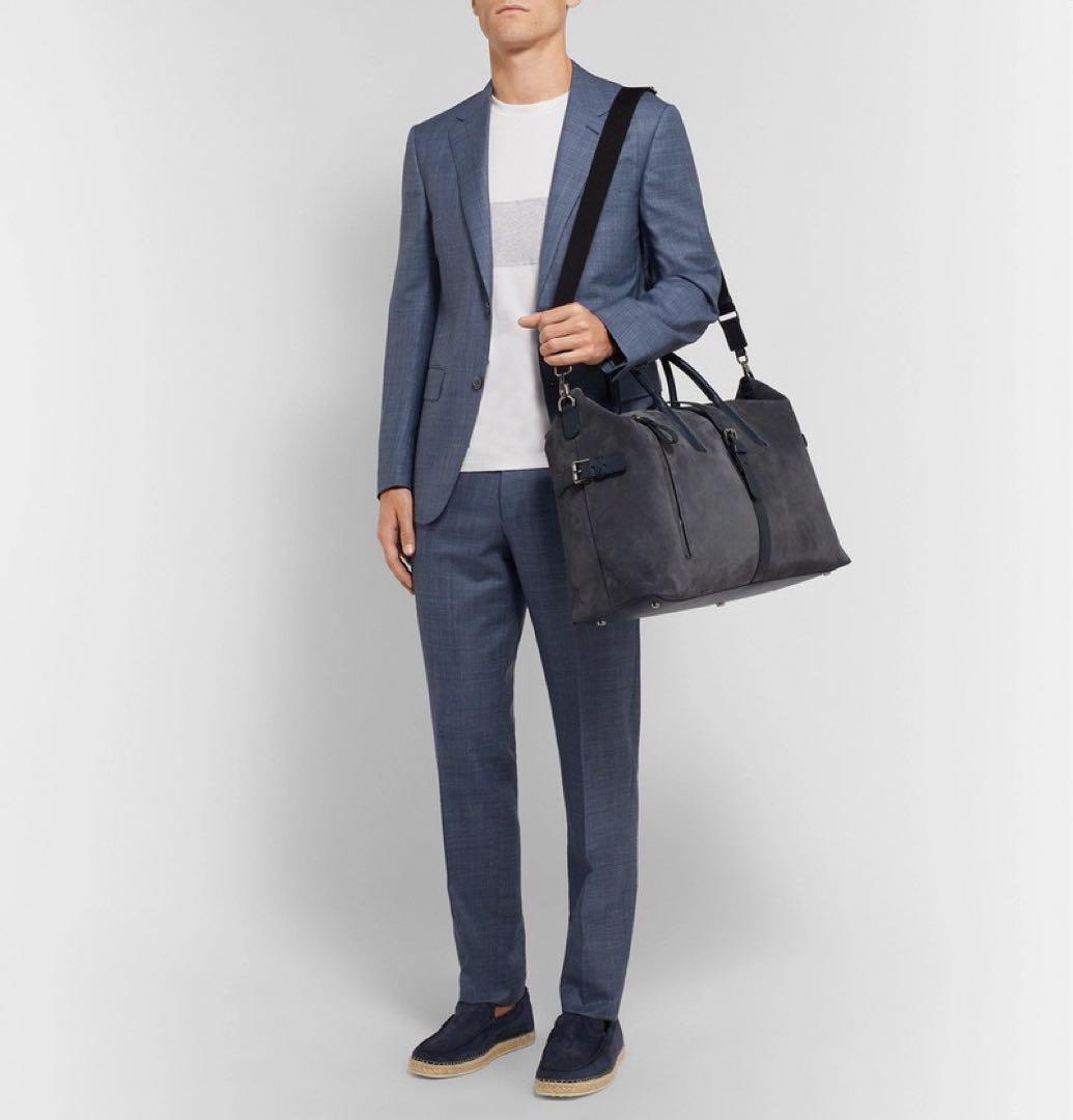 TOD'S （トッズ）バックル付き テクスチャードレザー メンズ バッグ　レア品